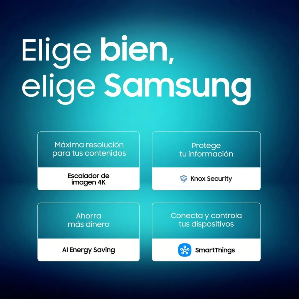 SAMSUNG - Televisor 55 Pulgadas Crystal Uhd Du7000 4k Tizen Os Smart Tv UN55DU7000GXPE