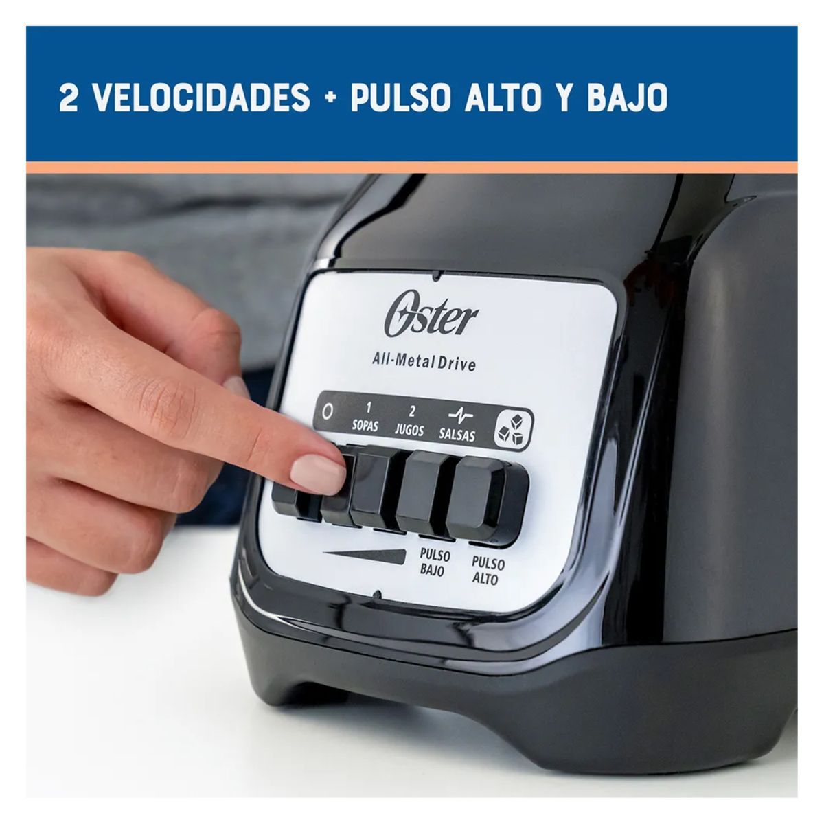 OSTER - Licuadora Oster 1.5L con 2 Velocidades  BLSTKAG BPB
