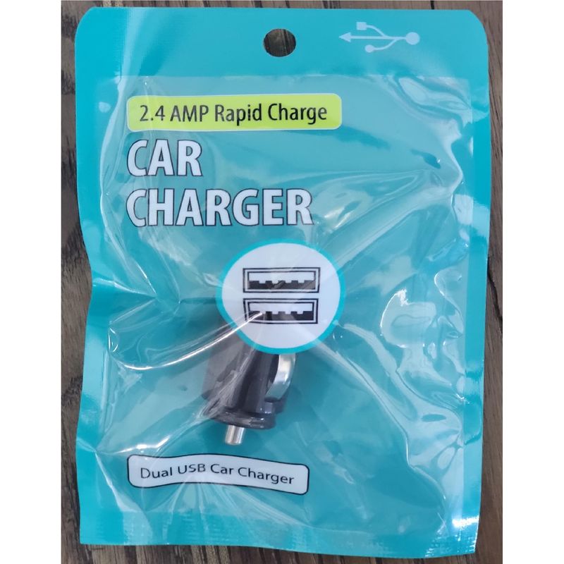 GENERICO - Cargador Carro - Auto Super Fast 2.0 Dual Port SOLO CUBO