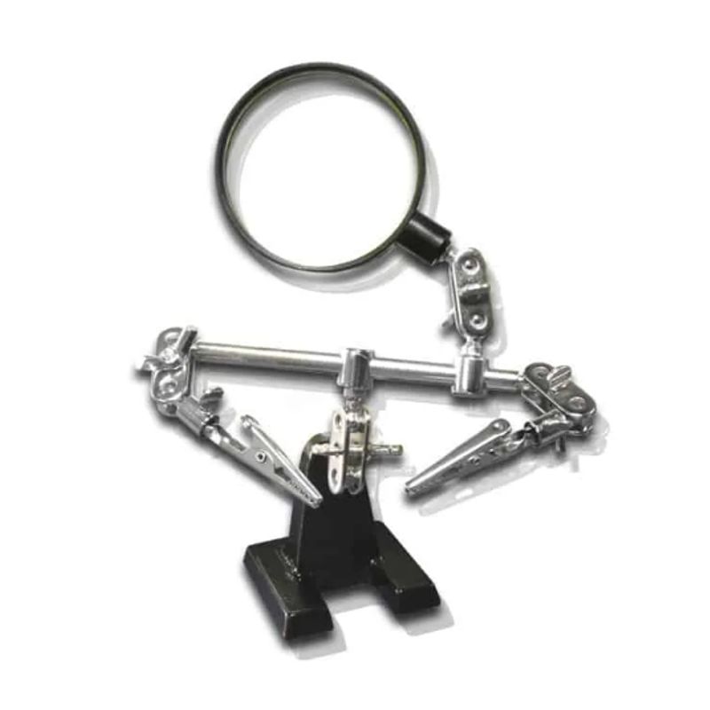 TAKEMA - Soporte de Lupa con Pinzas de Cocodrilo ZD-10R TAKEMA