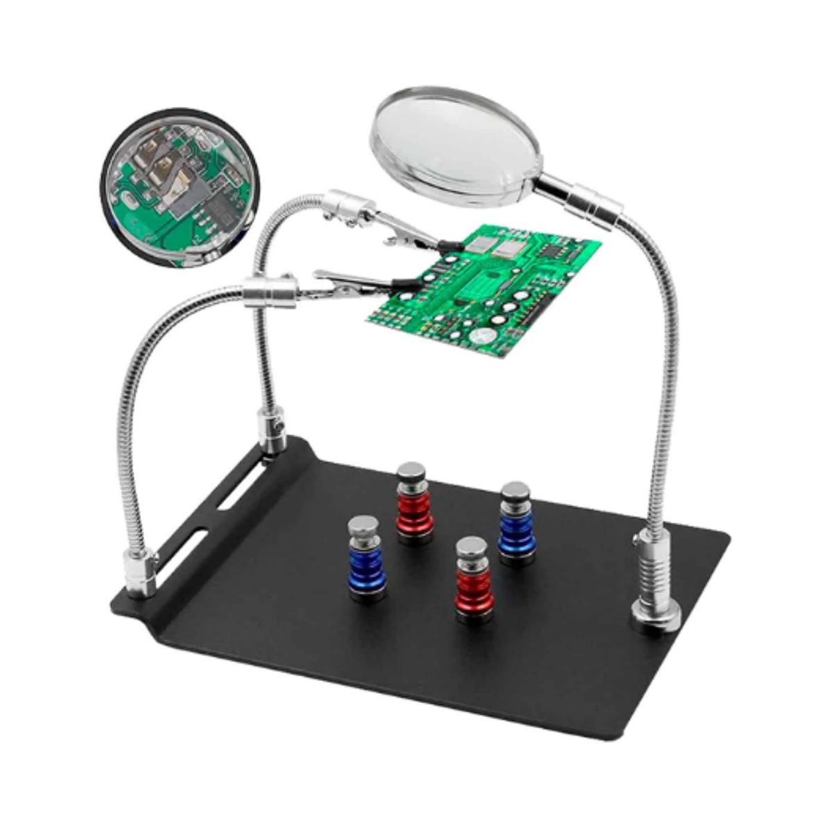 WESTOR - Soporte Magnético para Circuitos con Lupa WT-517 WESTOR