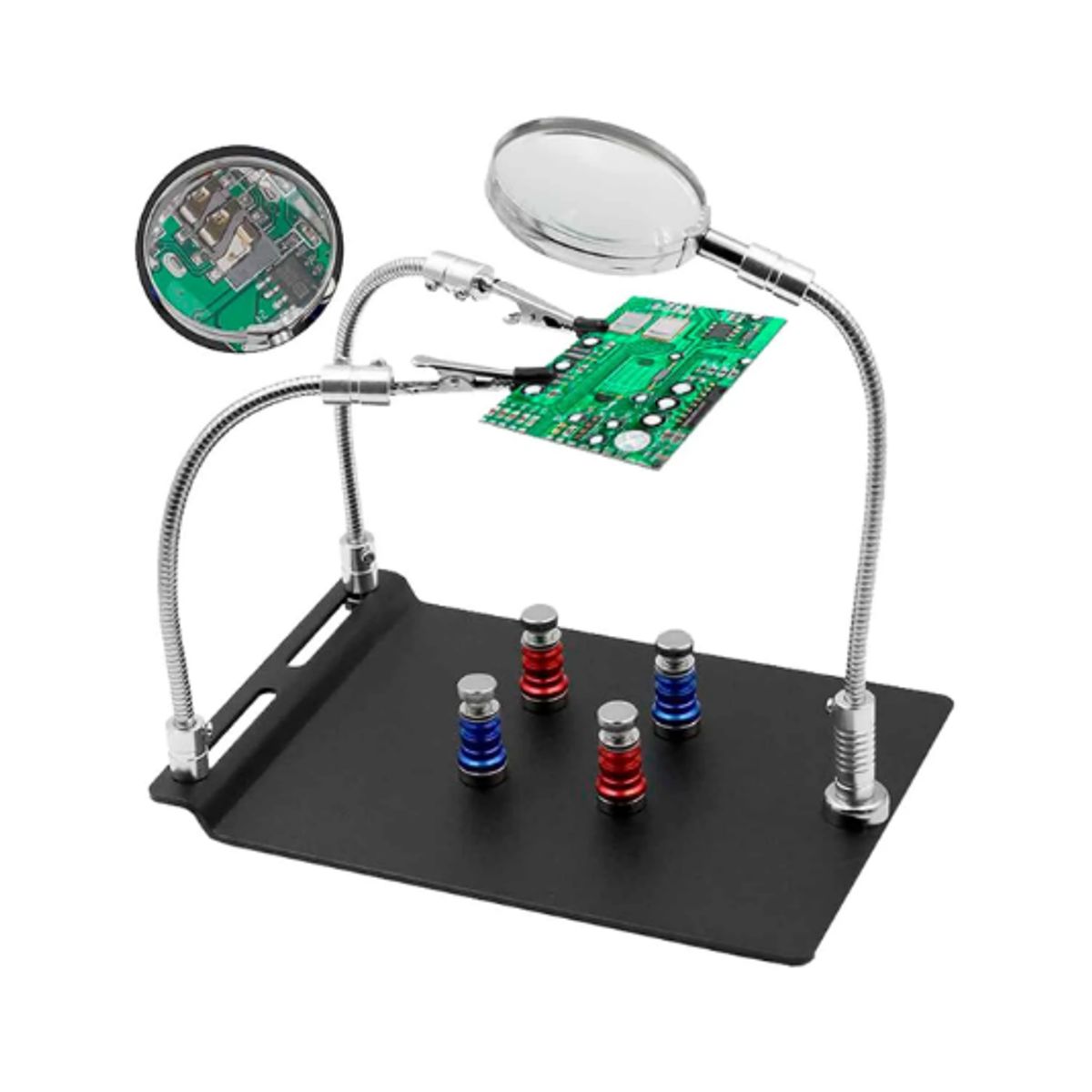 WESTOR - Soporte Magnético para Circuitos con Lupa WT-517 WESTOR