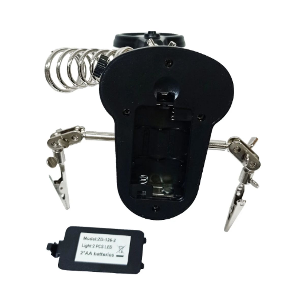 TAKEMA - Soporte PCircuitos CLupa 2LED ZD-126-2N TAKEMA