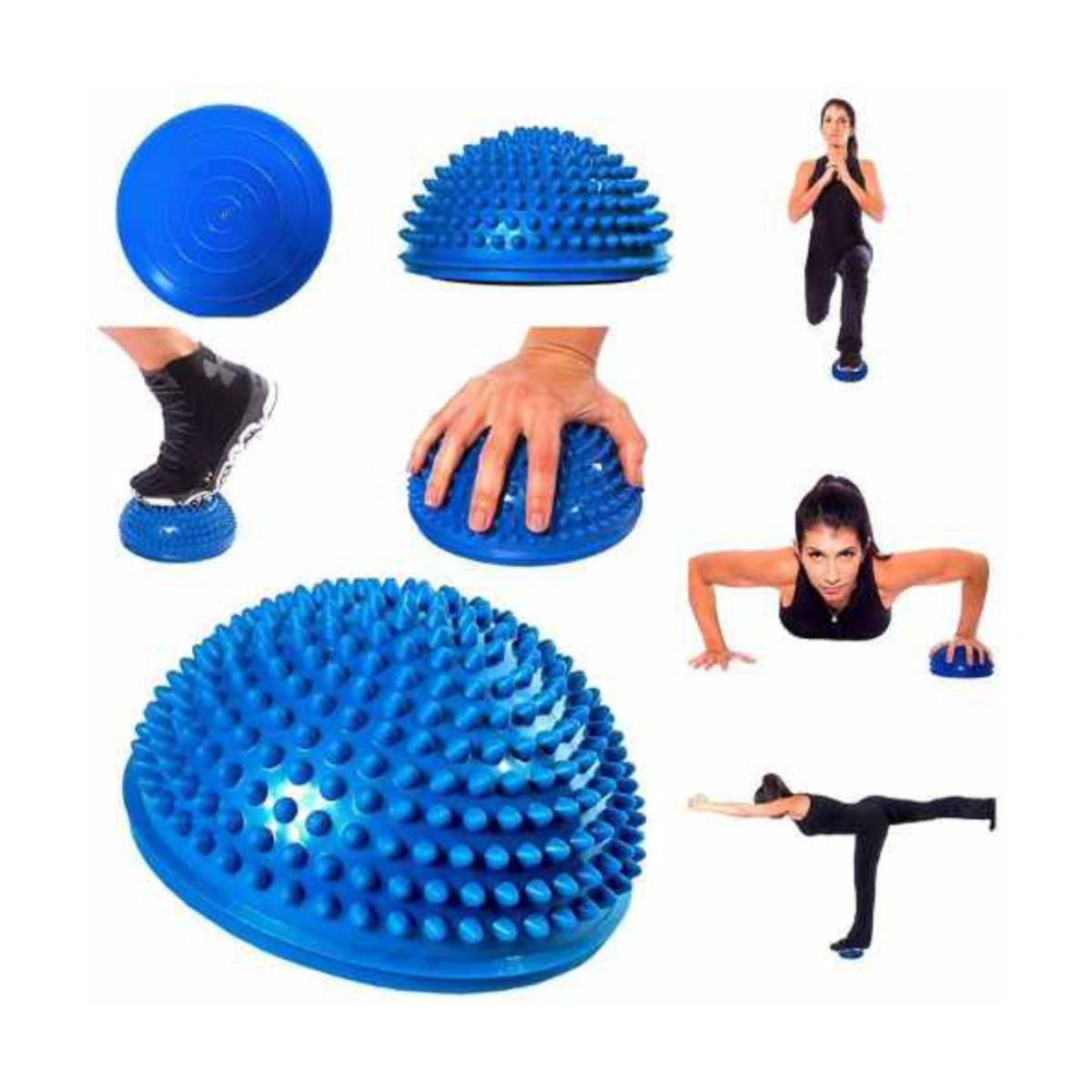 GENERICO - Mini Bosu Yoga Pilates Azul Unidad