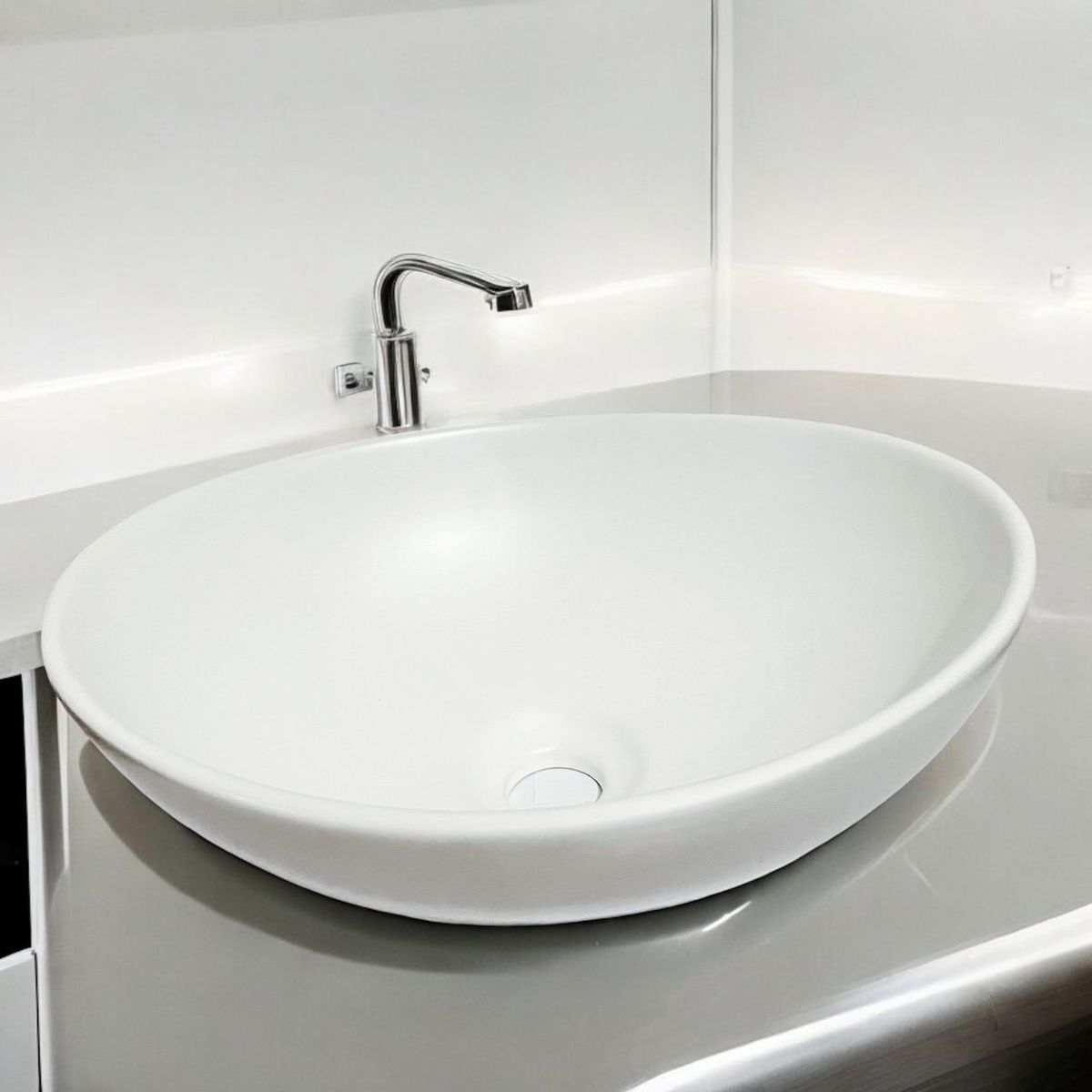 GENERICO - Bowl Ovalado Blanco Mate