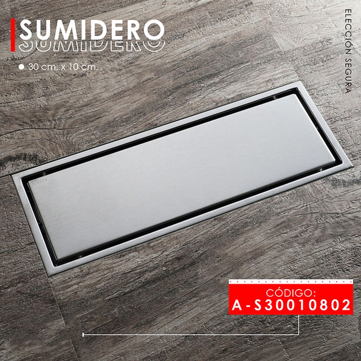 XM - SUMIDERO DECORATIVO SATINADO A-S30010802