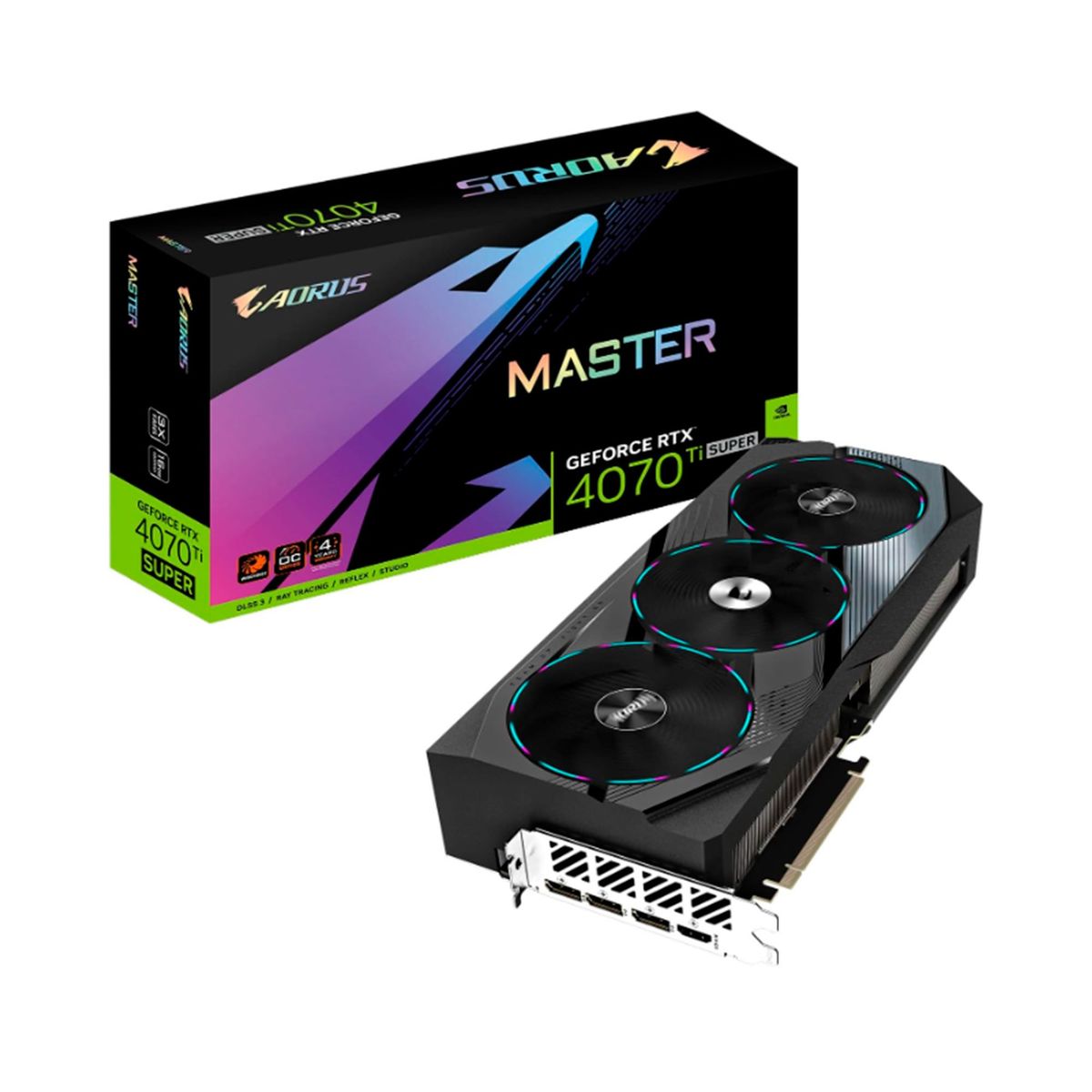 GIGABYTE - AORUS GEFORCE RTX 4070 TI SUPER MASTER 16G P/N: GV-N407TSAORUS-M-16GD