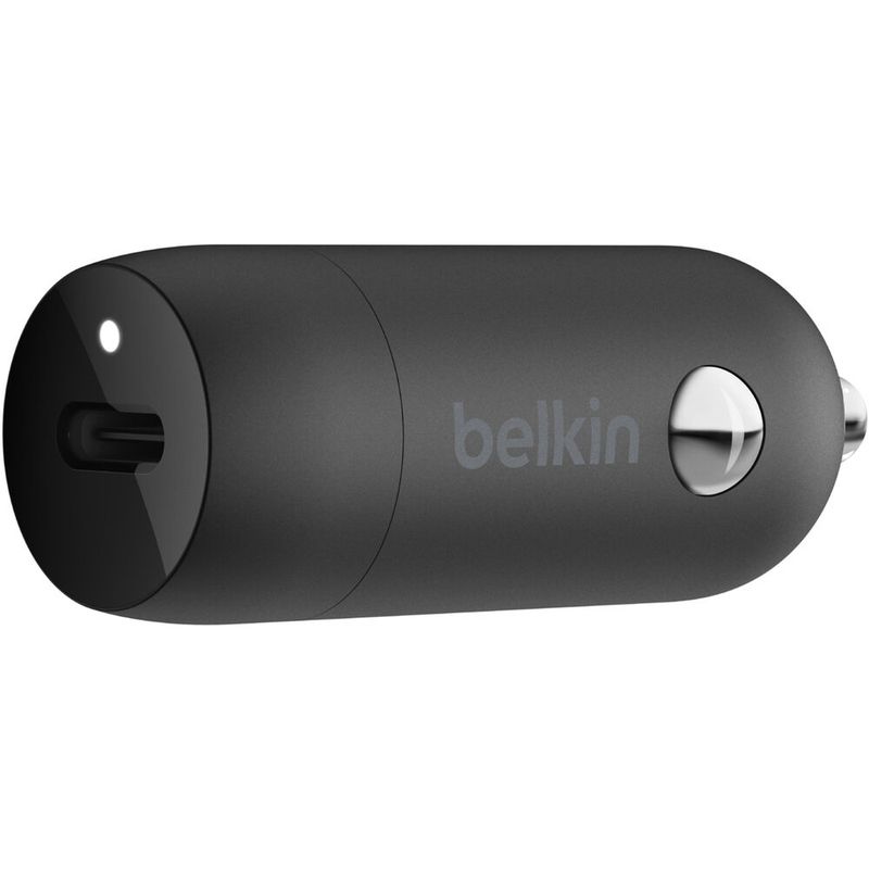 BELKIN - Adaptador de carga para Auto Belkin USB-C 20W Negro - CCA003BTBK
