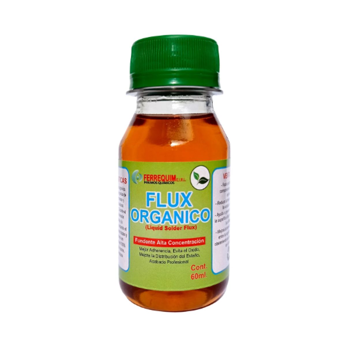 Flux Líquido Orgánico para Soldar 60ml FLUX-ORG-60ML FERREQUIM, marca GENERICO - Foto Principal