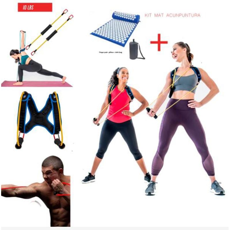 GENERICO - PACK 1 FIT BOX EJERCITADOR BRAZOS+ 1  MAT ACUPUNTURA