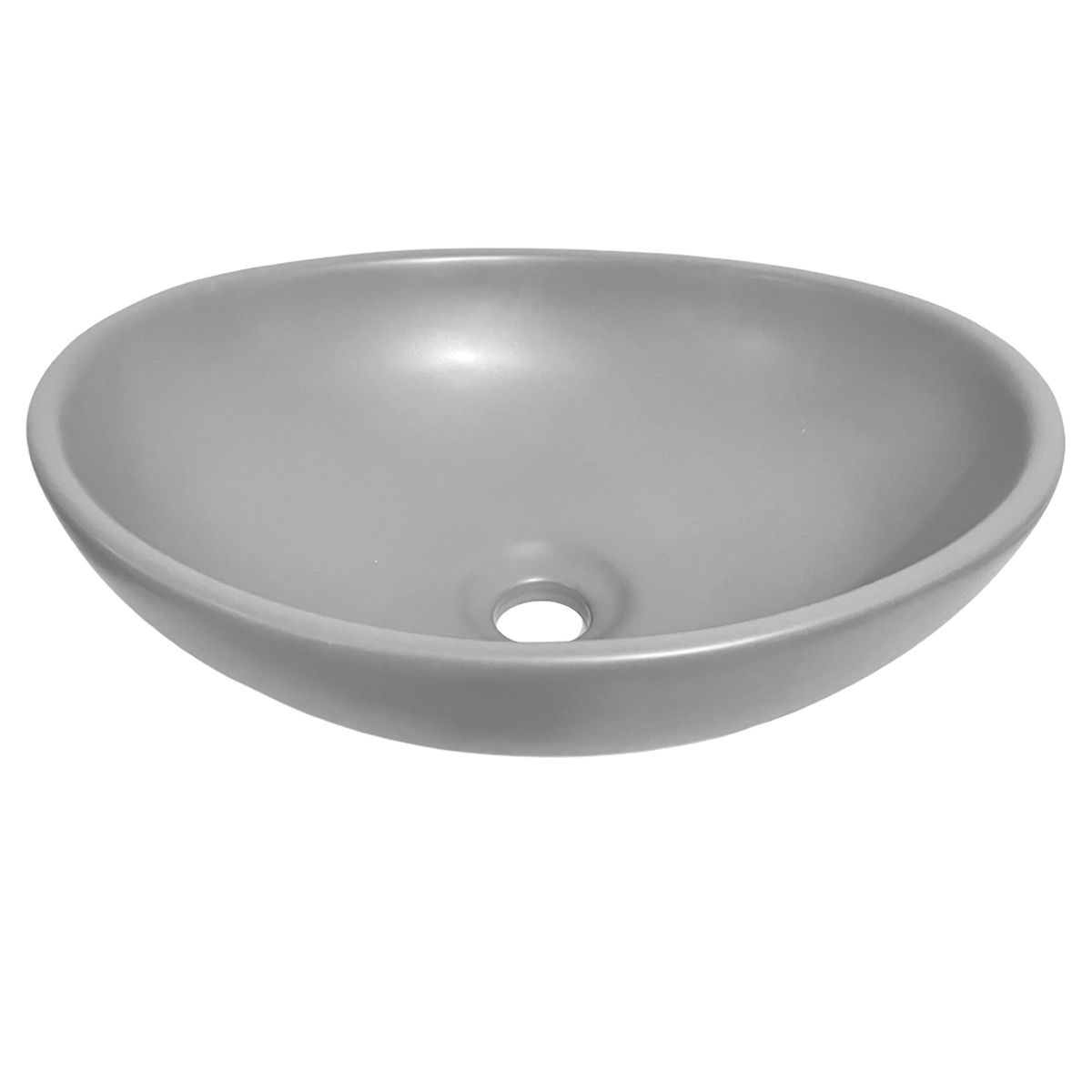 GENERICO - Bowl Ovalado  Gris Piedra Mate