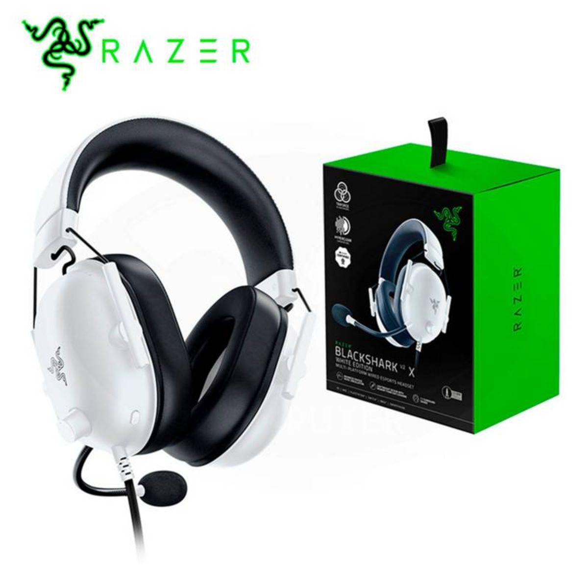 RAZER - AUDIFONO C/MICROF. RAZER BLACKSHARK V2 X MULTI-PLATFORM 7.1 WHITE
