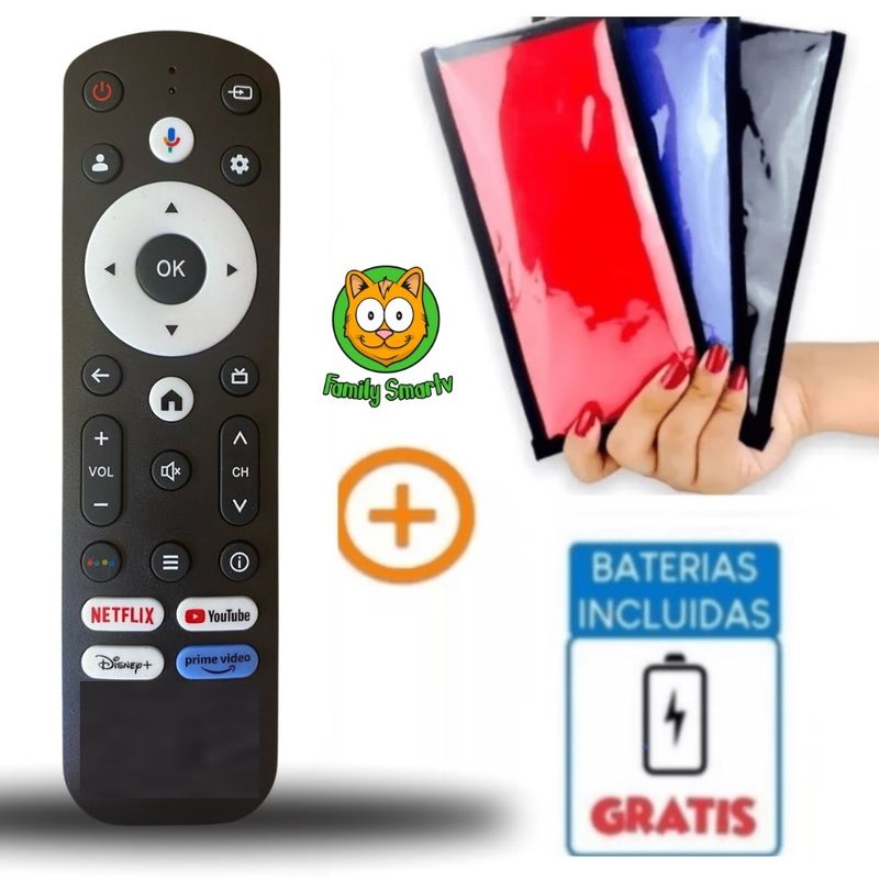GENERICO - Control Remoto Hyundai Smart tv Modelo: 2024 + Funda