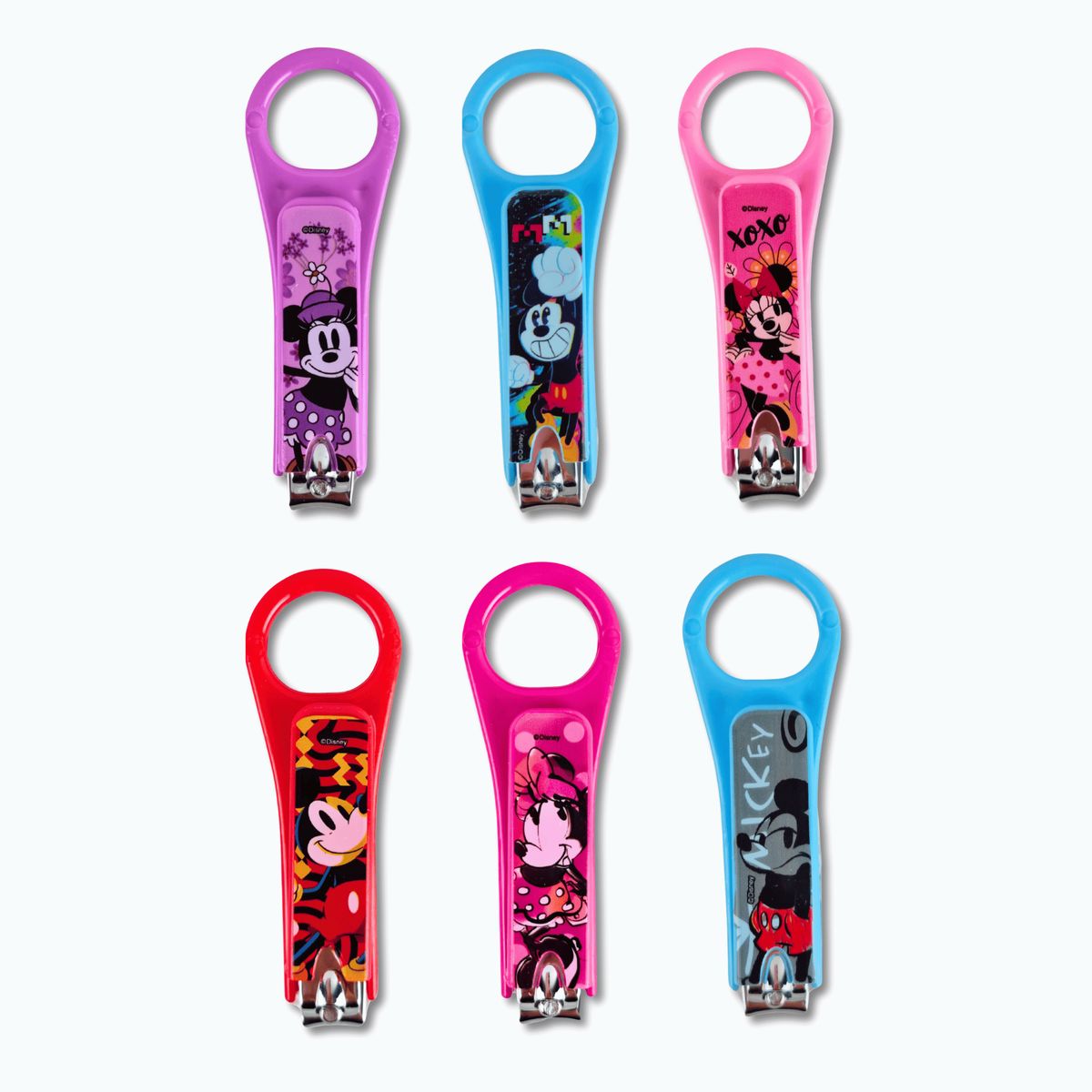 DISNEY - Pack 6 Cortauñas de Colección MINNIE & MICKEY niñas niños