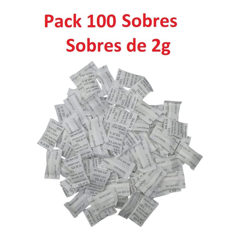 GENERICO - Silica Gel Sobre 2g x 100 sobres Original Sellada