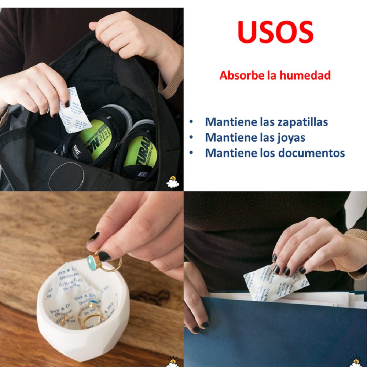 GENERICO - Silica Gel Sobre 2g x 100 sobres Original Sellada