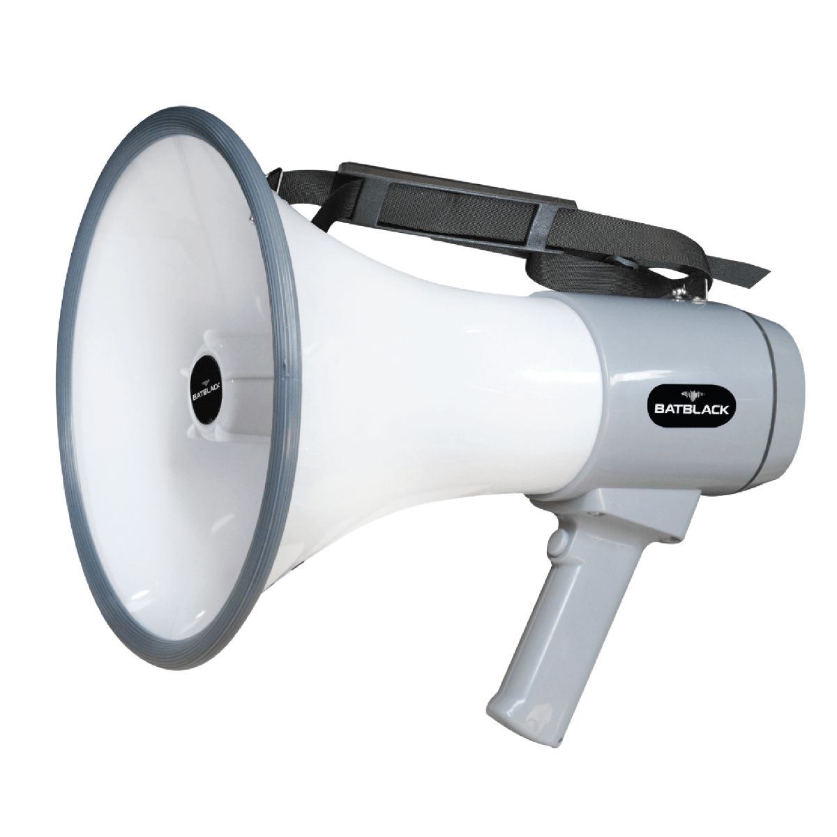 BATBLACK - Megafono Recargable 120 W Alcance 1000 Mts BT-MF98