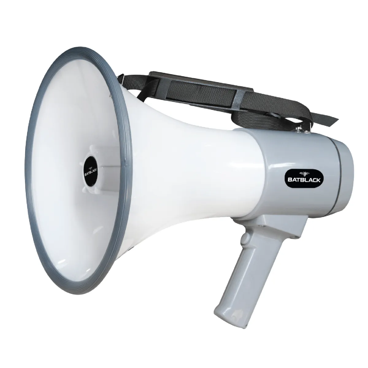 BATBLACK - Megafono Recargable 120 W Alcance 1000 Mts BT-MF98