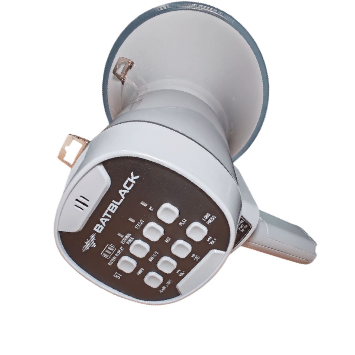 BATBLACK - Megafono Recargable 120 W Alcance 1000 Mts BT-MF98