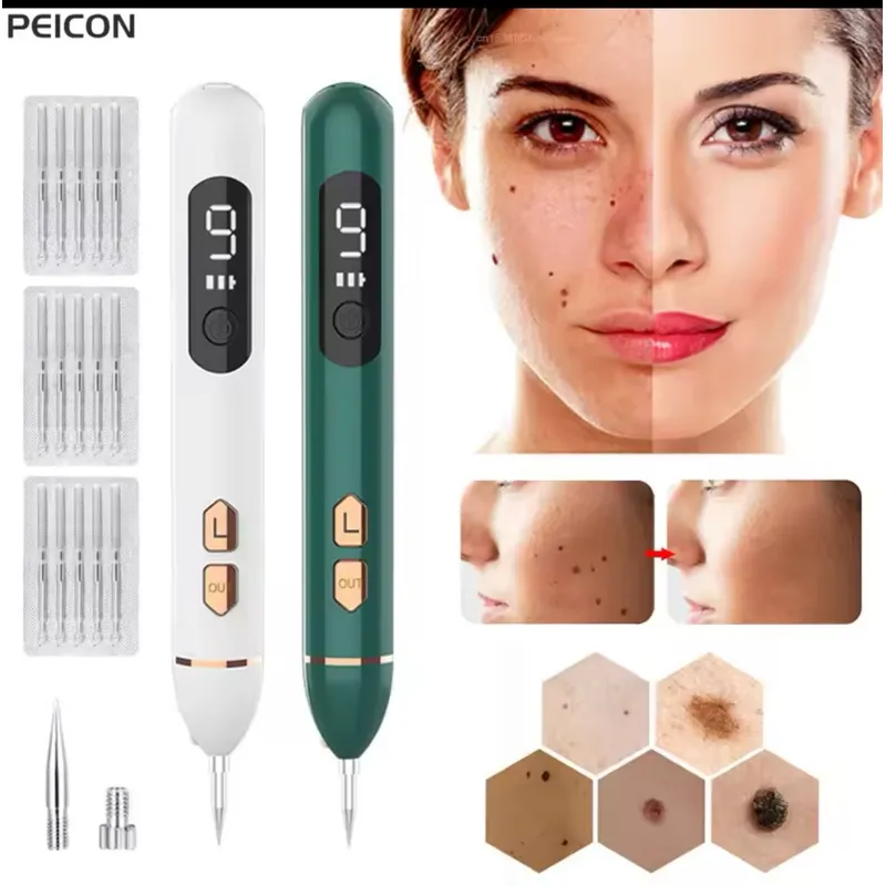 GENERICO - PLUMA LASER DE PLASMA  ELIMINA VERRUGAS COLOR BLANCO_.