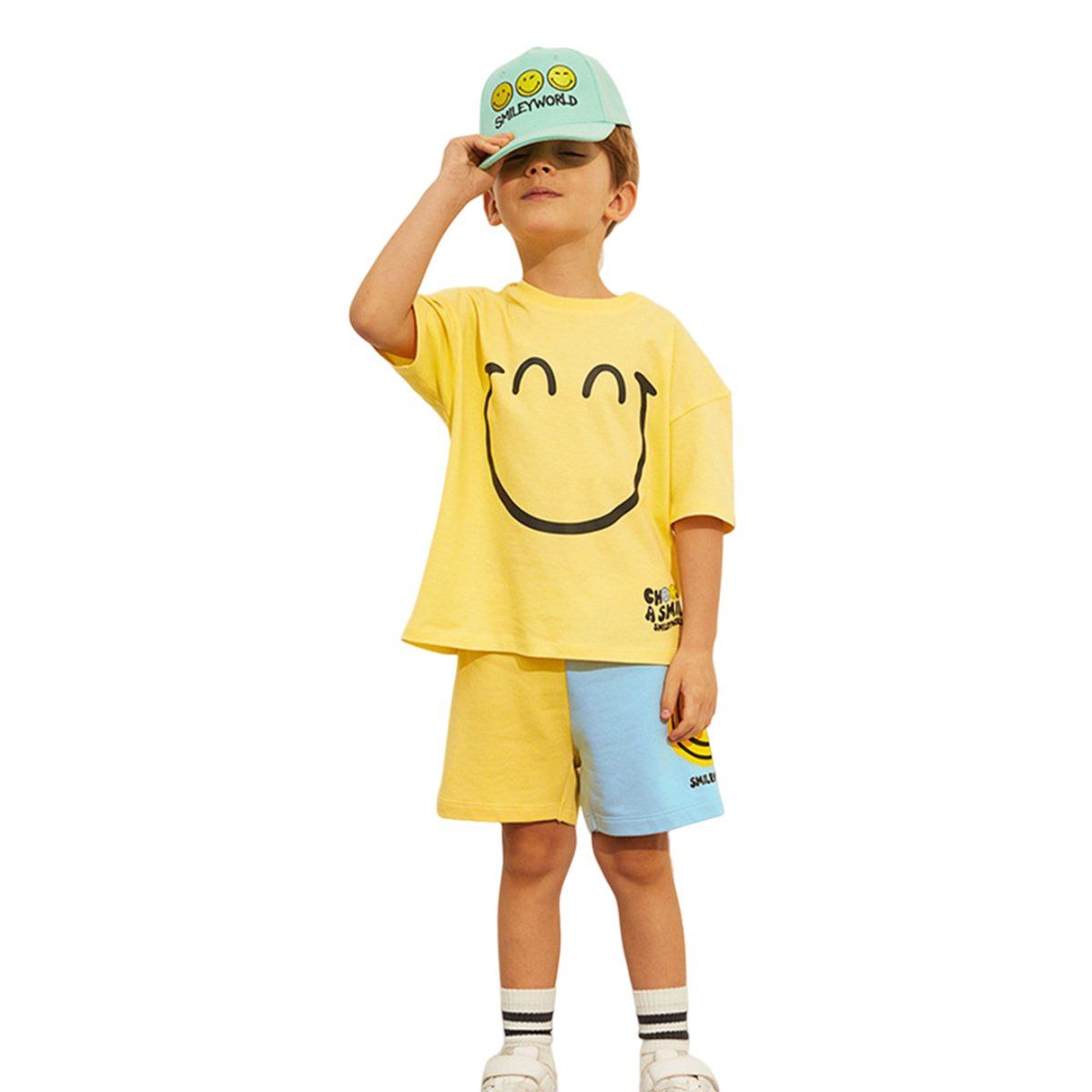 DENISASAA - Camiseta para niño traje infantil de puro algodón de manga corta