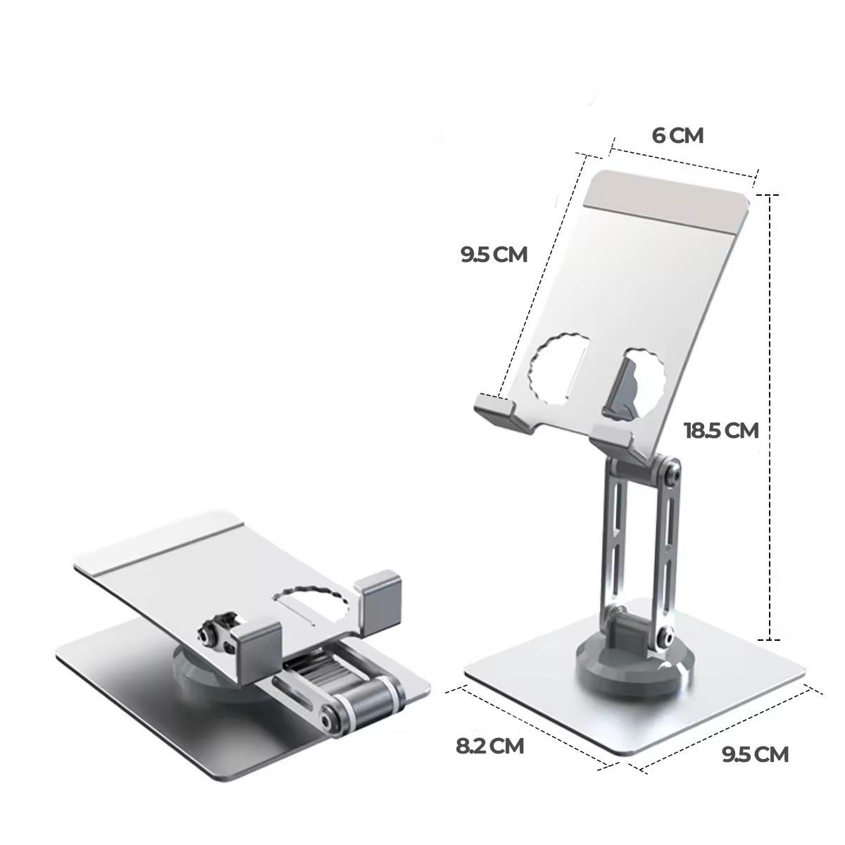 GENERICO - Soporte De Aluminio Para Celulares Y Tablets 360°