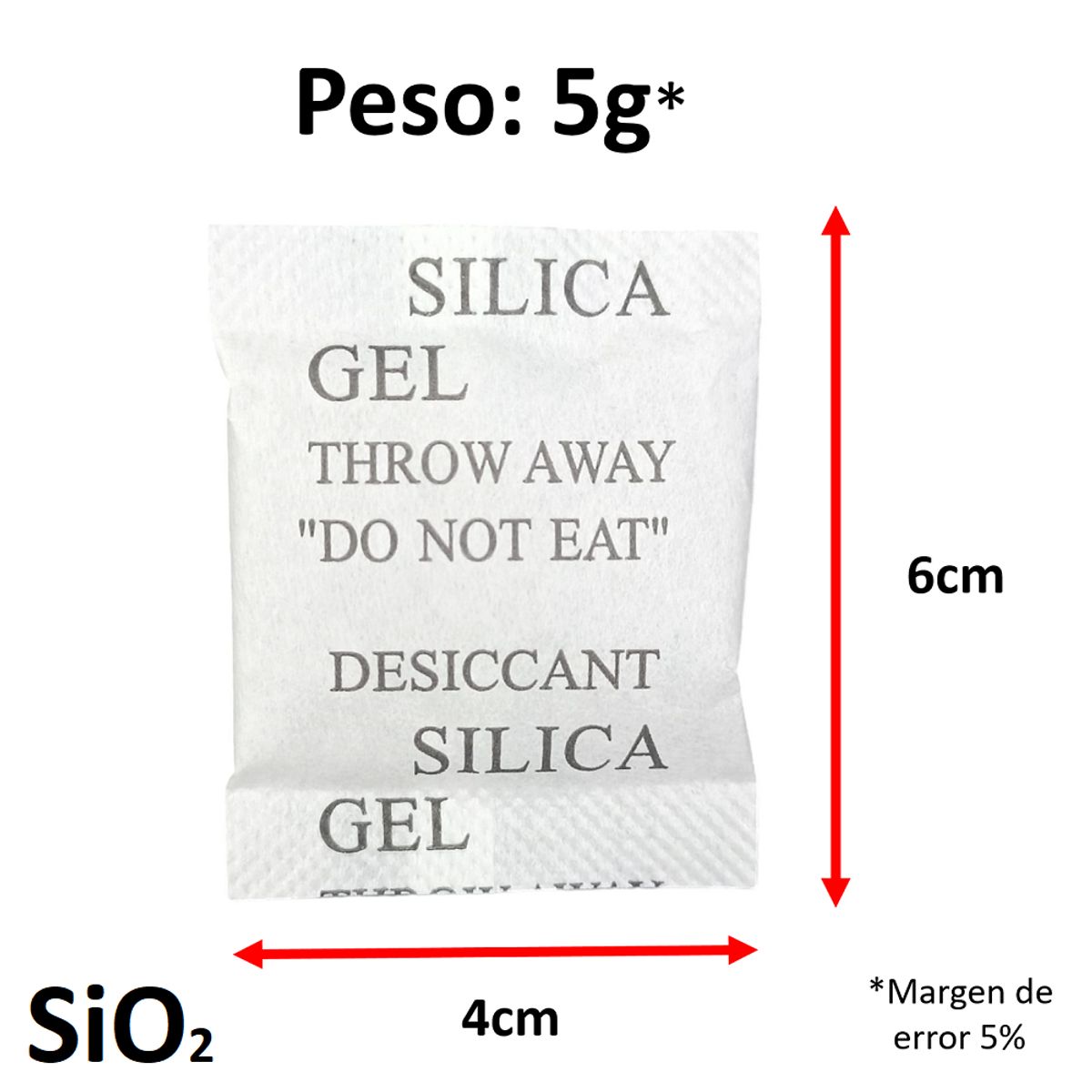OEM - Silica Gel Sobre 5g x 500 sobres Original Sellada