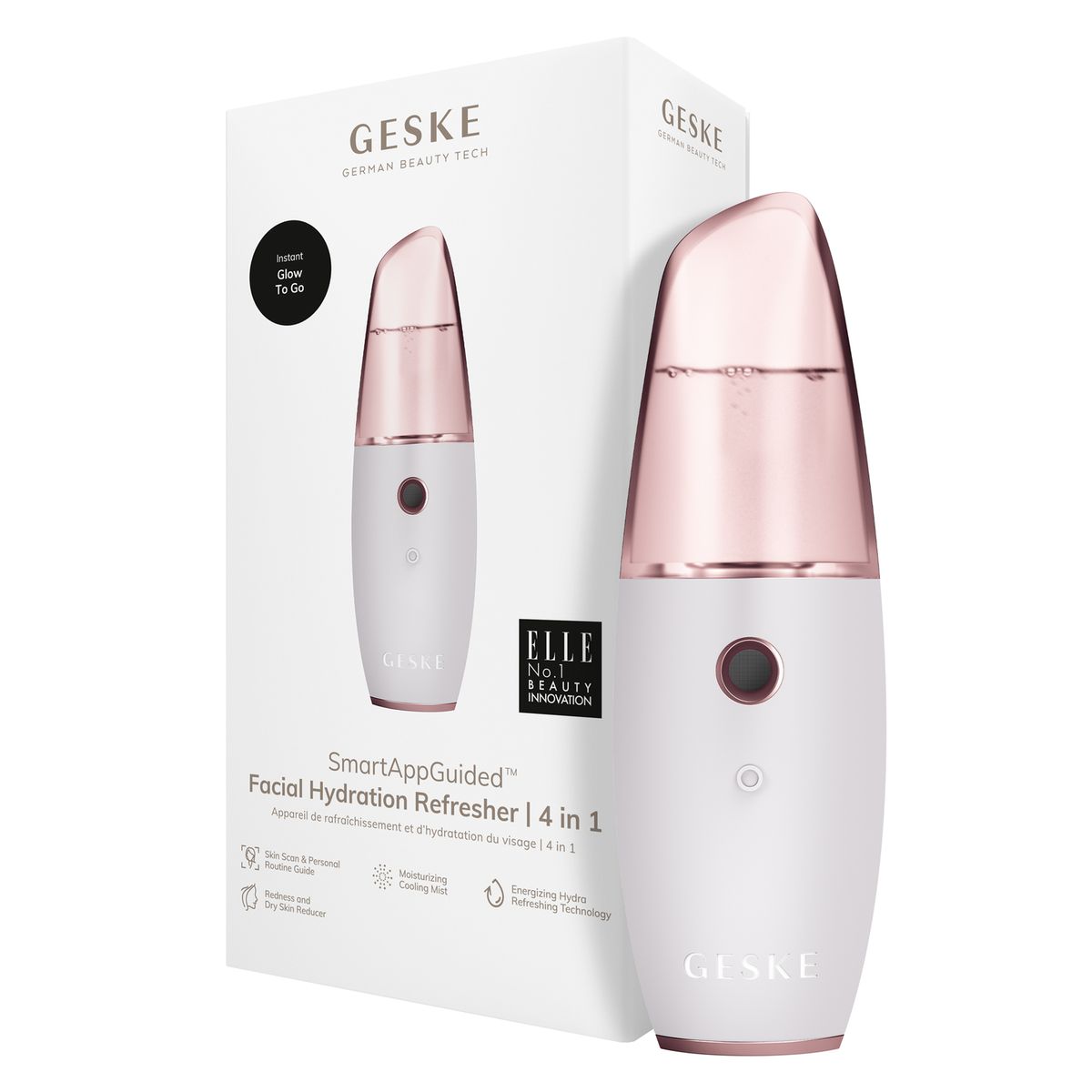 GESKE - Refrescador Facial 4 en 1 Blanco