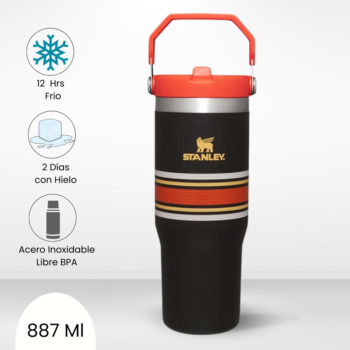 STANLEY - Flip Straw Tumbler Black Mesh Stanley 887ml