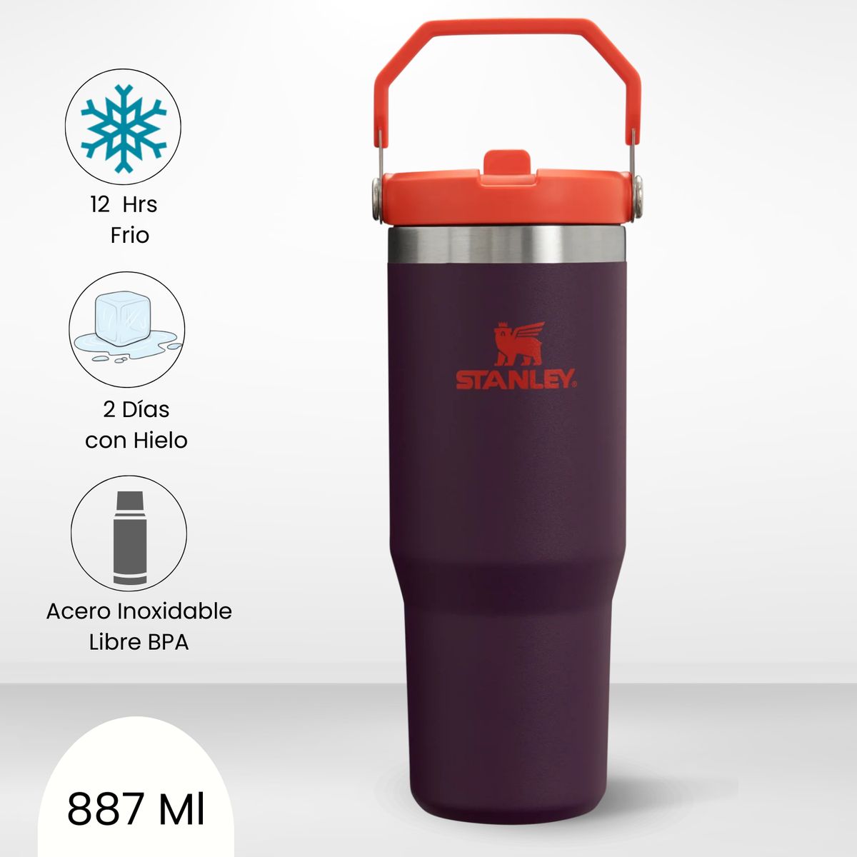 STANLEY - Flip Straw Tumbler Plum Stanley 887ml