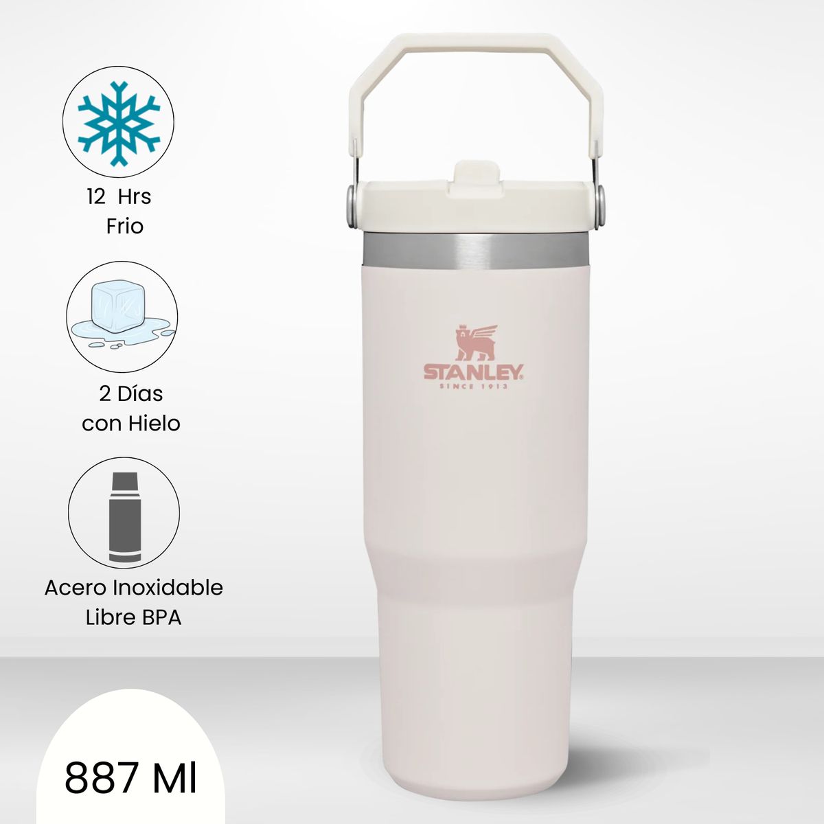 STANLEY - Flip Straw Tumbler Rose Quartz Stanley 887ml