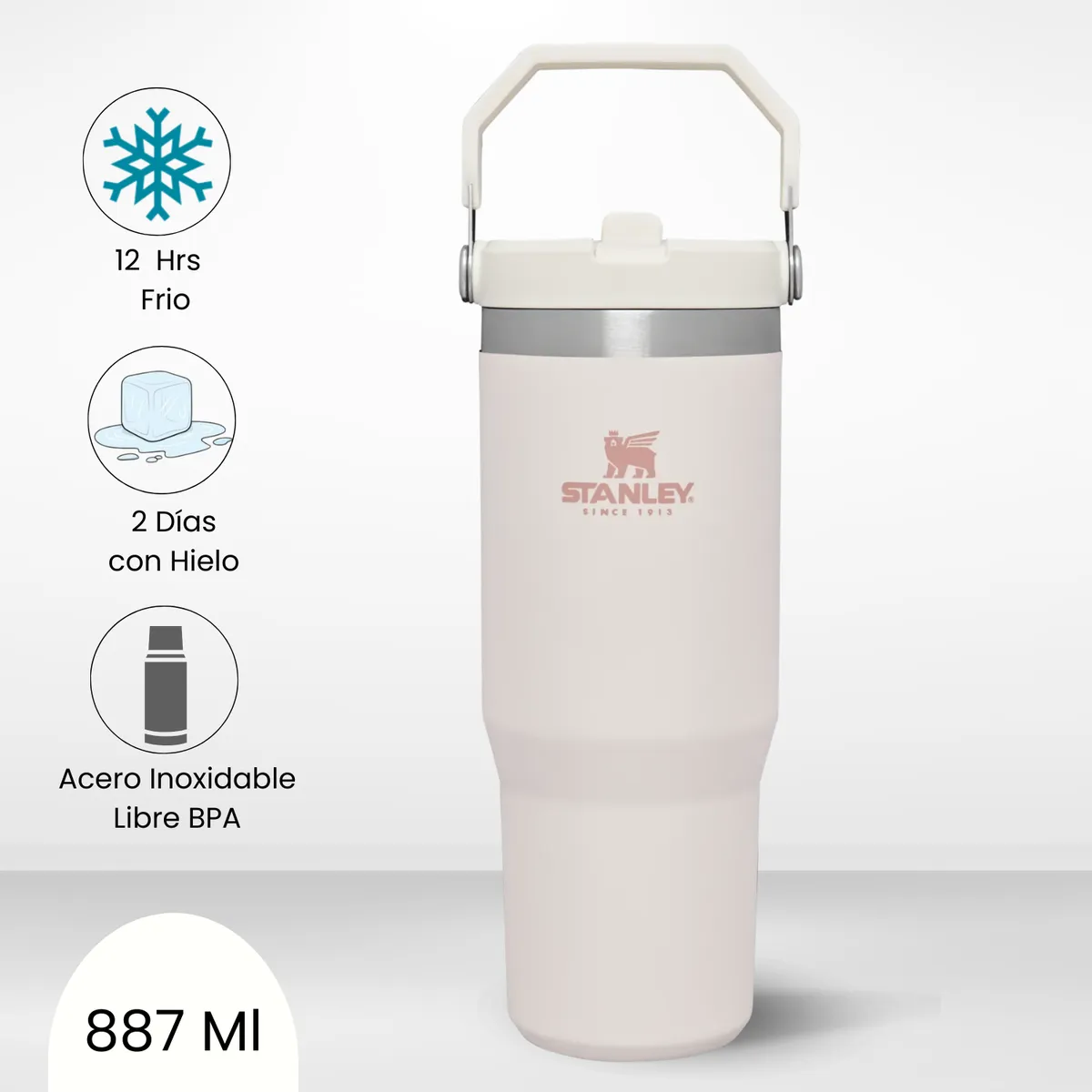 STANLEY - Flip Straw Tumbler Rose Quartz Stanley 887ml