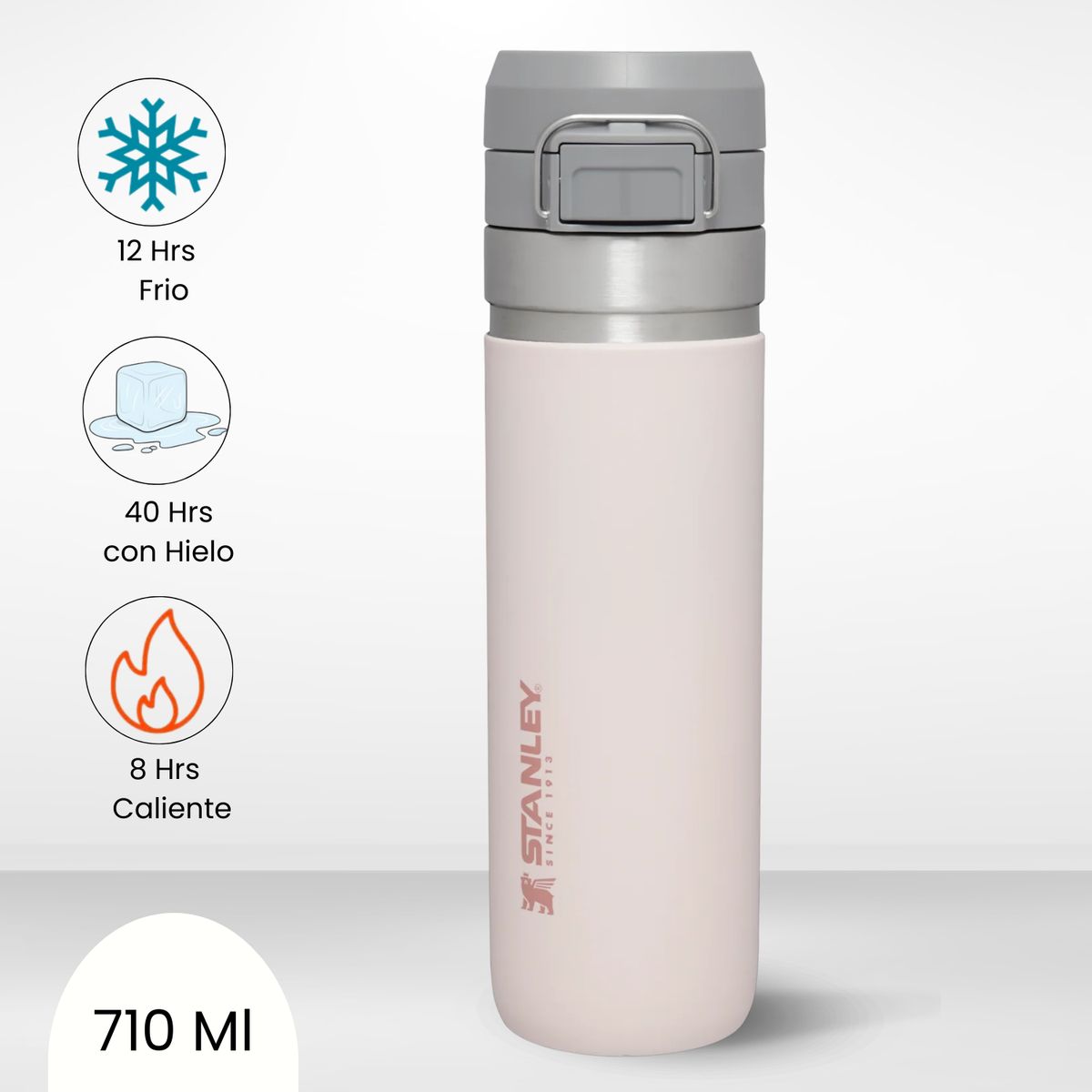 STANLEY - Termo de Bebida Flip Go Rose Quartz Stanley 710ml