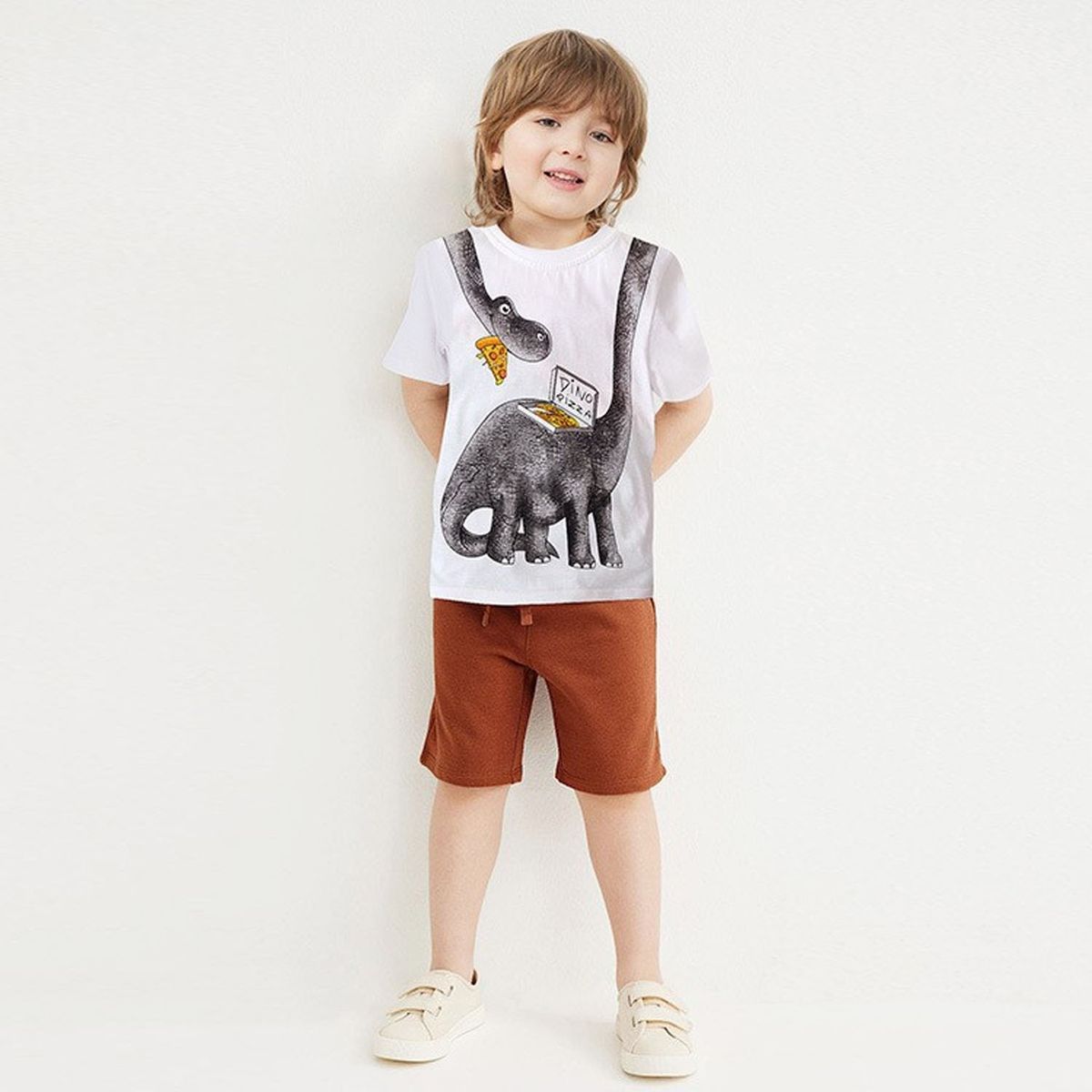 DENISASAA - Traje de dos piezas de moda de verano de manga corta para niño