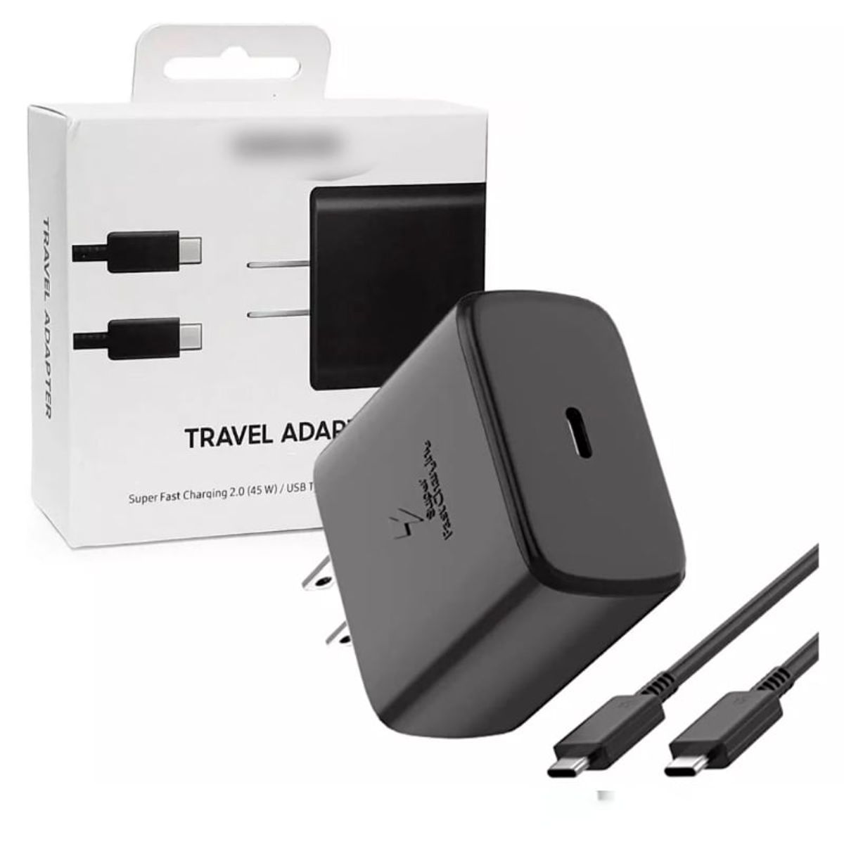 GENERICO - Cargador Compatible de Samsung 45w Carga Rapida S20 Note S21 S22 s23