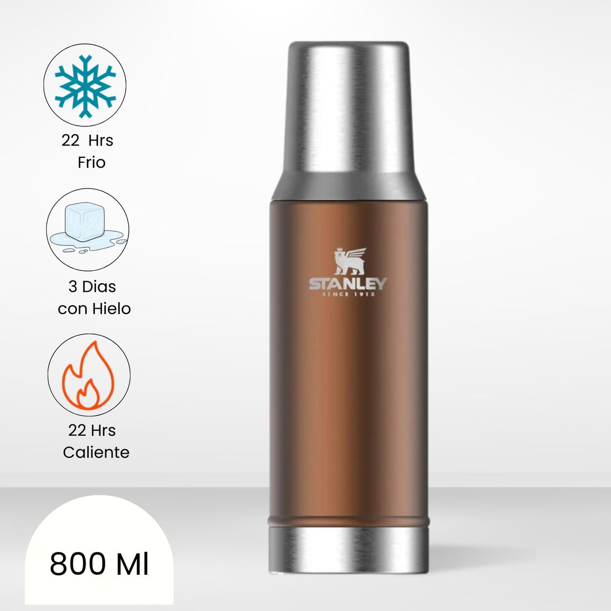 STANLEY - Termo de Bebida Mate System Dorado Stanley 800ml