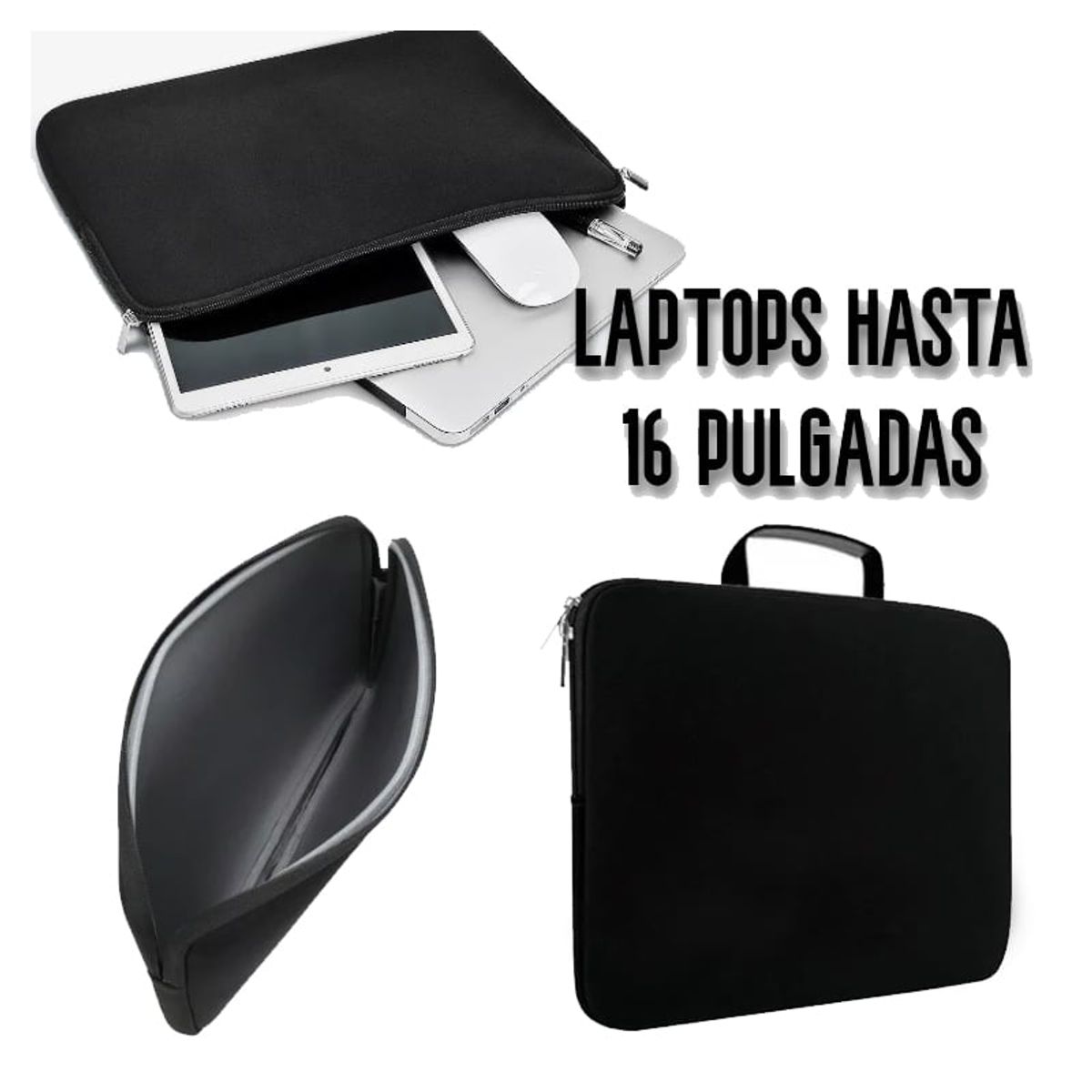 GENERICO - Funda Estuche para Laptop Maletin de 15.6 a 16 Pulgadas Bolso asa