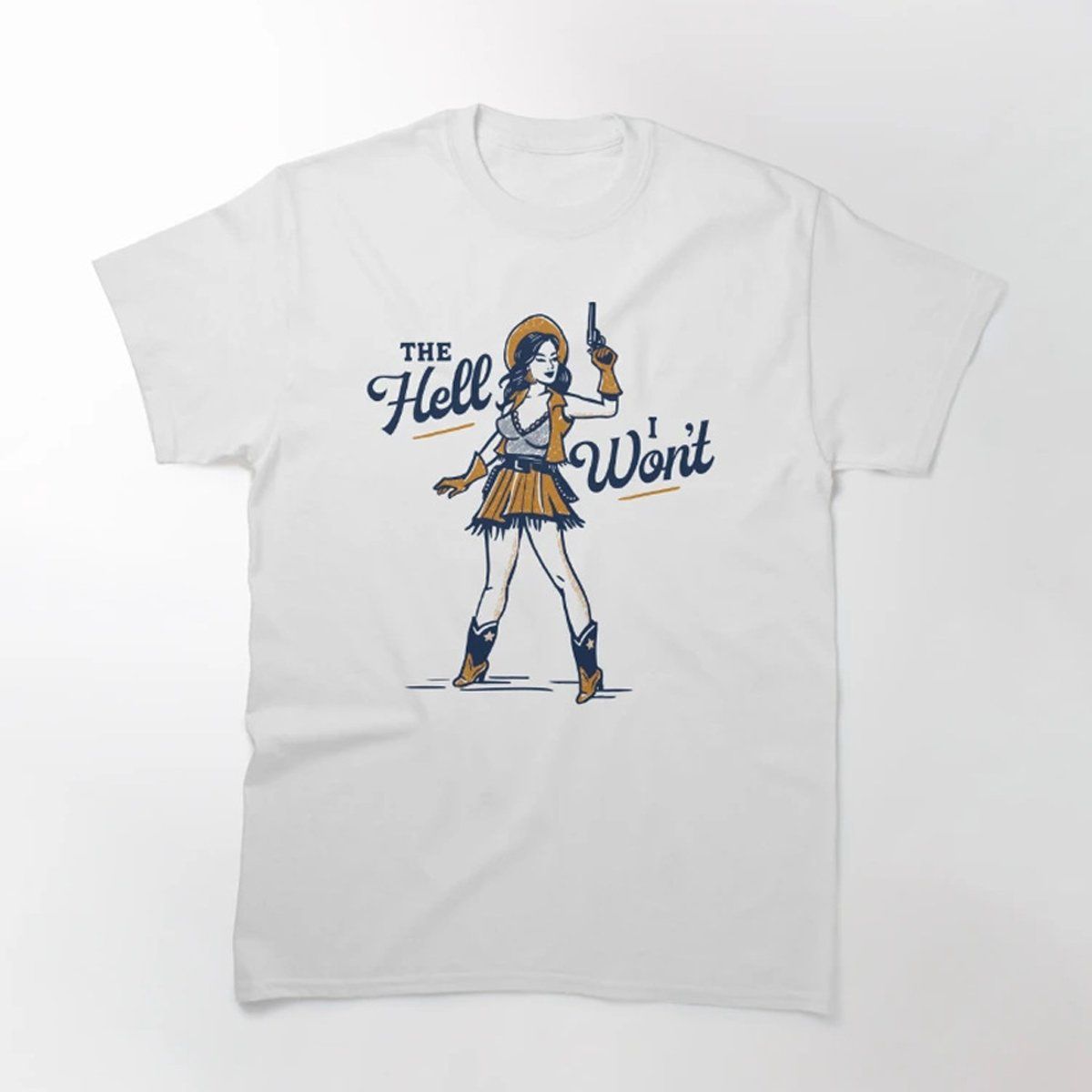 DENISASAA - Camiseta de hombre con estampado de mezclilla occidental