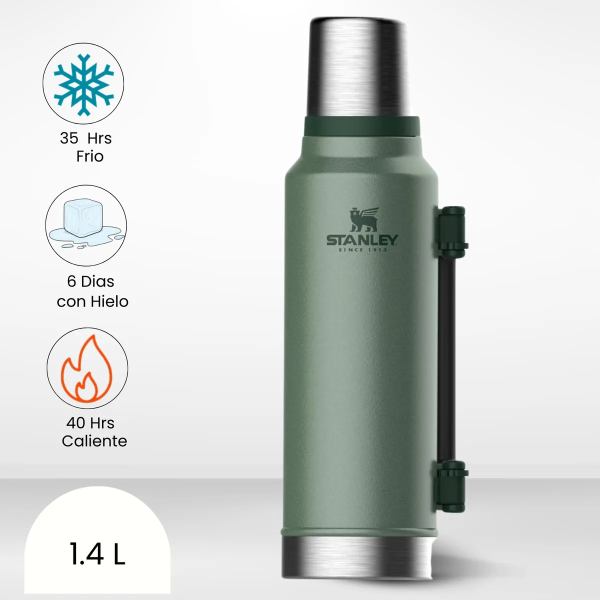 STANLEY - Termo de Bebida Stanley Classic Verde 1.4l