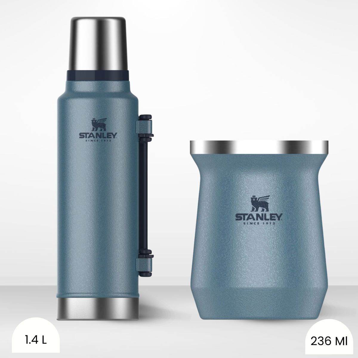 STANLEY - Combo Stanley Termo Classic 1.4l + Matero 236ml Azul Lake
