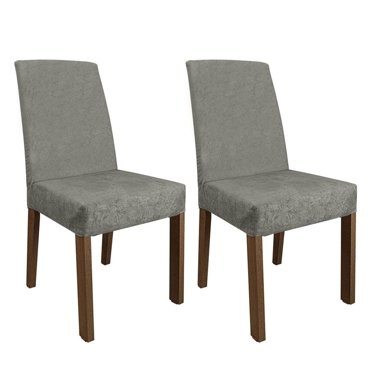 MADESA - Kit 2 Sillas de Comedor Madesa 4255 Silver