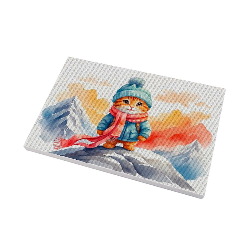 MAKA - PINTURA CON NUMEROS SNOW CAT 20X30CM MAKA