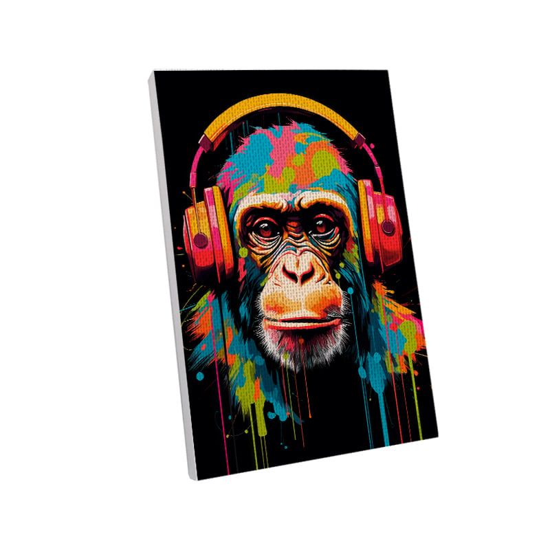 MAKA - PINTURA CON NUMEROS DJ MONKEY 20X30CM MAKA