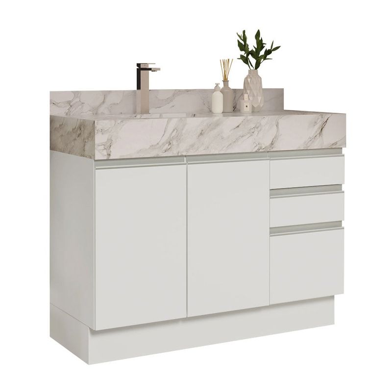 MADESA - Mueble para Baños 120 cm 2 Puertas 3 Cajones