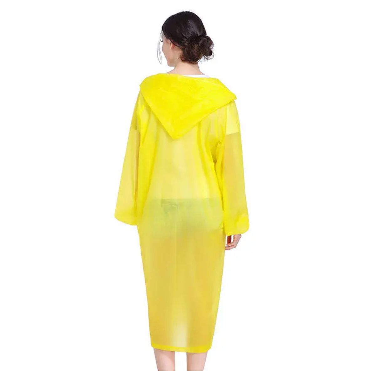 GENERICO - Poncho Para Lluvia Ligero Impermeable con capucha y botones