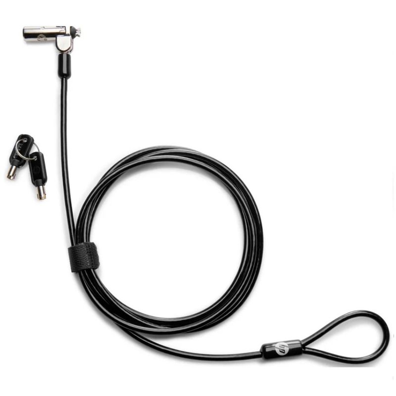 HP - Candado con cable y llave HP Nano Portátil  - 1AJ39AA