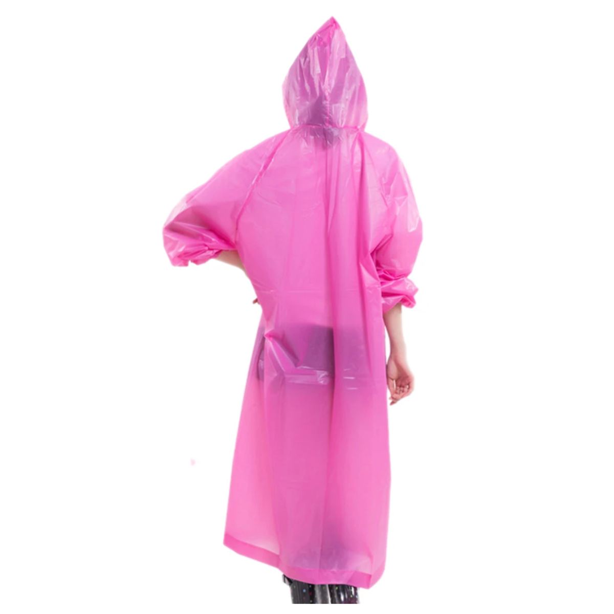 GENERICO - Poncho Para Lluvia Ligero Impermeable con capucha y botones