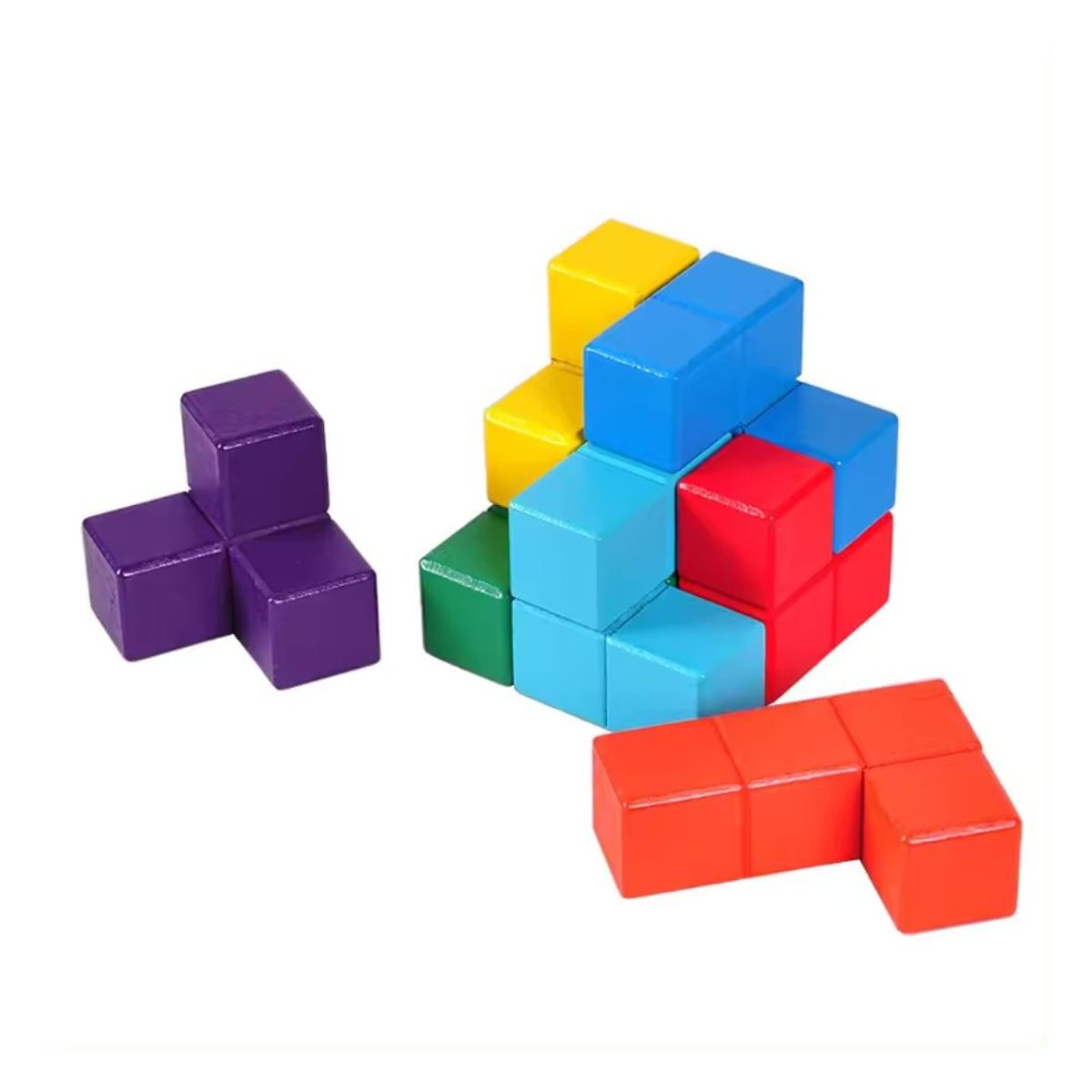 GENERICO - Rompecabezas Tridimensional Cubo Soma Multicolor