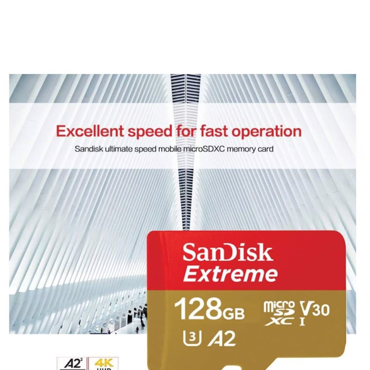 SANDISK - Tarjeta de memoria SanDisk extreme 128GB 190 MBS