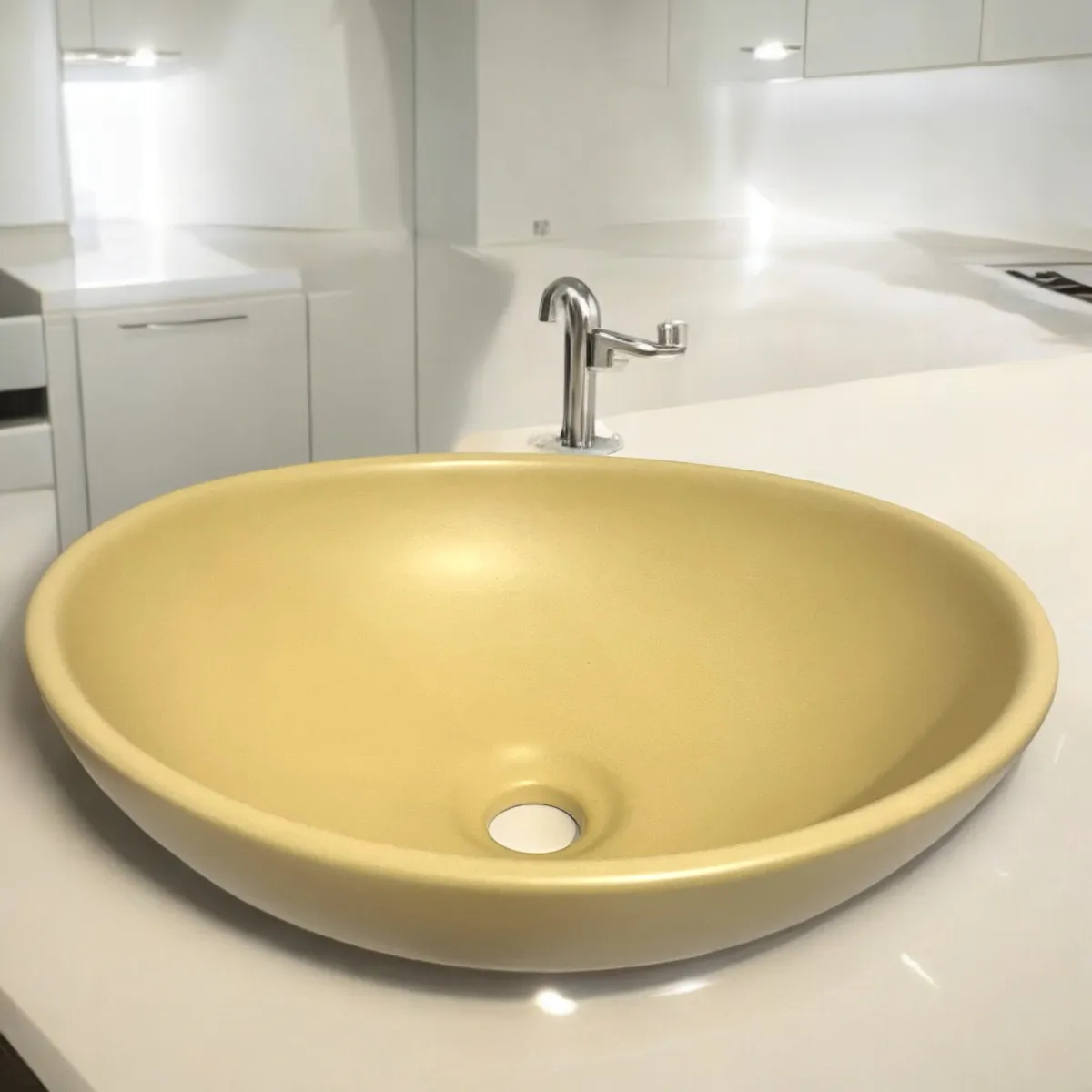 GENERICO - Bowl Ovalado Capuchino Mate